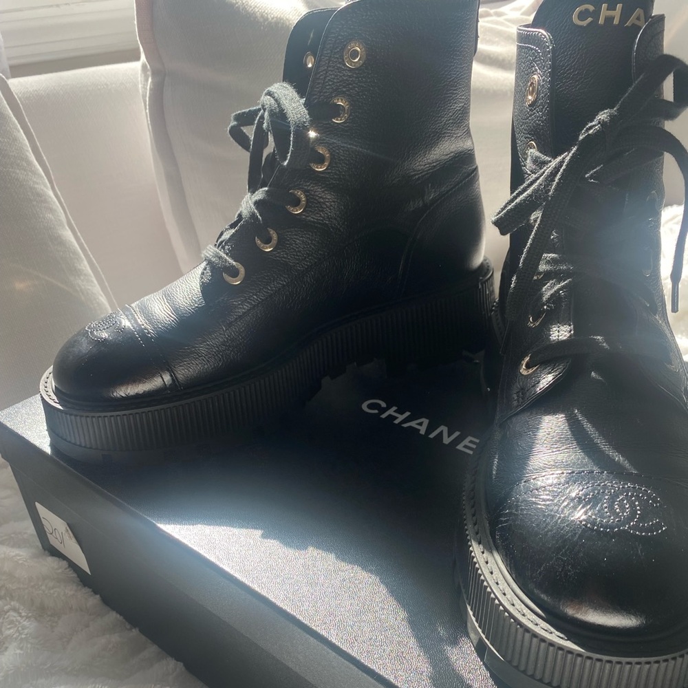Rare Chanel Combat Boots ⭐️